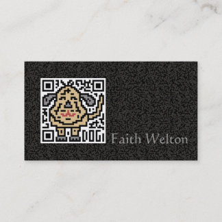 Cartão De Visita Código de QR o cão
