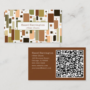 Cartão De Visita Código HQ divertido Meio século retroCartão de vis