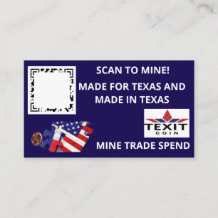 Cartão De Visita Código QR Azul Azul-Azul TeXit Moin Dark