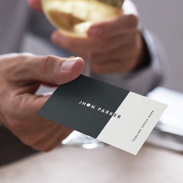 Cartão De Visita Código QR Básico Mínimo Preto e Branco (Criador carregado)