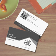 Código QR | Bens imóveis genéricos, cinzas minimal