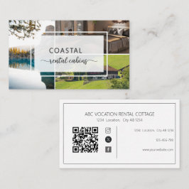 Cartão De Visita Código QR Casa de Hóspedes Aluguel de Férias