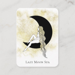 Cartão De Visita *~* Código QR Celestial da Mulher GODDESS na Lua