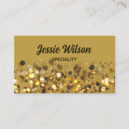 Cartão De Visita Código QR Chic - ouro luminoso profissional