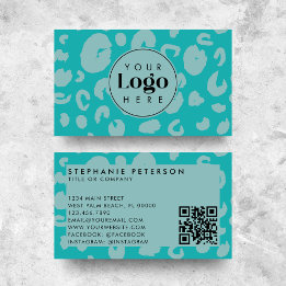 Cartão De Visita Código QR com Logotipo da Empresa Personalizado em