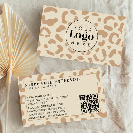 Cartão De Visita Código QR com Logotipo da Empresa Personalizado em