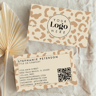 Cartão De Visita Código QR com Logotipo da Empresa Personalizado em