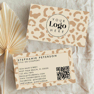 Cartão De Visita Código QR com Logotipo da Empresa Personalizado em
