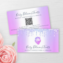 Código QR Corpo Glitter Confecção de Morango