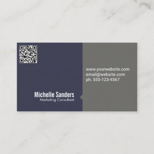 Cartão De Visita Código QR   Corporate Simple