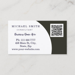 Cartão De Visita Código QR Corporativo Personalizado Logo Empresari