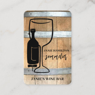 Cartão De Visita Código QR da Enoteca Rústica