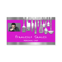 Código QR da foto Cozinhar de chef pessoal Roxo