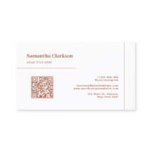 Código QR da Linha Terracotta Minimalista Clássica