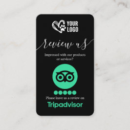 Cartão De Visita Código QR da Solicitação de Revisão do TripAdvisor