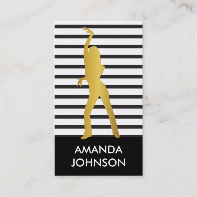 Cartão De Visita Código QR das faixas brancas pretas da escola de d (Frente)