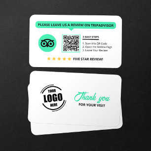 Cartão De Visita Código QR de 5 estrelas para avaliar meu negócio n