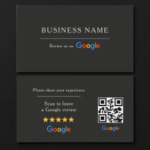 Código QR de Avaliação Google Preto
