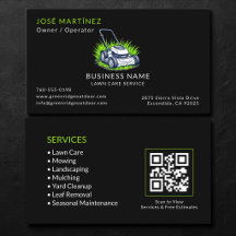 Código QR de Black Green Lawn Care and Service