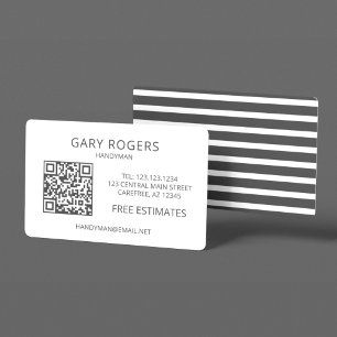 Cartão De Visita Código QR de Conserto Residencial