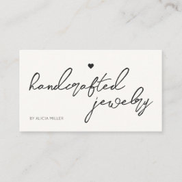 Cartão De Visita Código QR de Coração Simples Mínimo Moderno