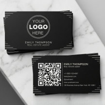 Código QR de Design Minimalista Art Déco de Luxo P