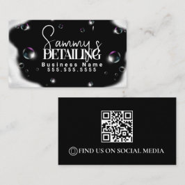 Cartão De Visita Código QR de Detalhamento de Veículos