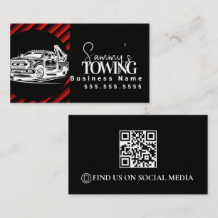 Cartão De Visita Código QR de detalhe de veículo 