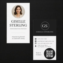 Código QR de Foto Preto e Branco