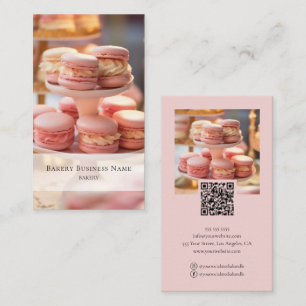 Cartão De Visita Código QR de Fotografia Personalizada de Panificaç