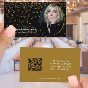Cartão De Visita Código QR de Fotografia Personalizada Profissional