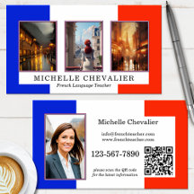 Código QR de Fotos Personalizadas Professor de Fra