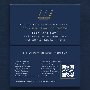 Cartão De Visita Código QR de Gesso em Drywall