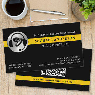 Cartão De Visita Código QR de linha Dourada fina do logotipo do exp