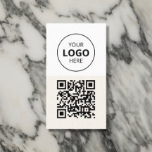 Código QR de logotipo - bege minimalista