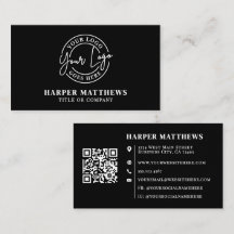 Código QR de Logotipo Profissional Minimalista Mod