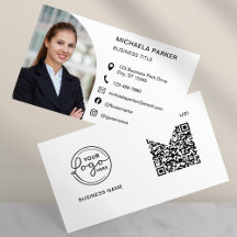 Código QR de Mídia Social de Foto Profissional Mod