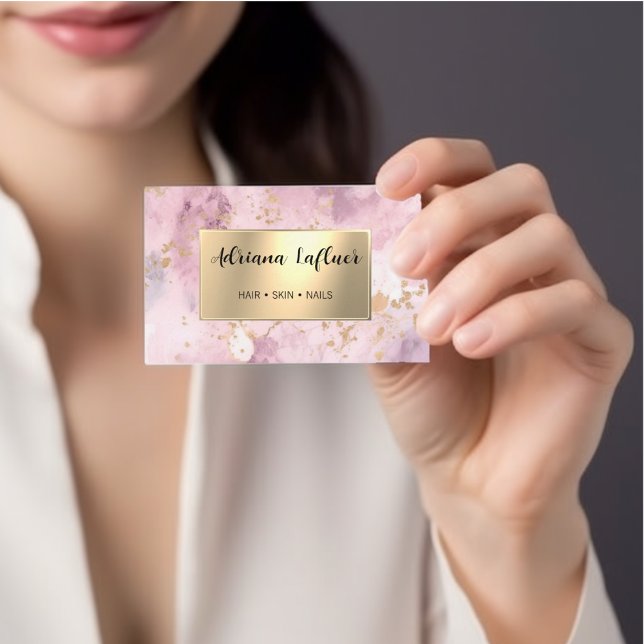 Cartão De Visita Código QR de Mídia Social Glitter Moderno Dourado  (Criador carregado)