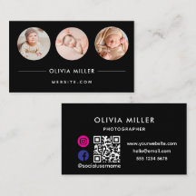 Código QR de Mídia Social Moderna | Retrato Minima
