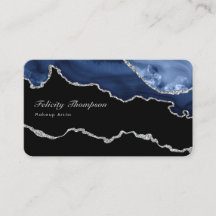 Código QR de Pedra Preciosa Ágata Azul Marinho e P