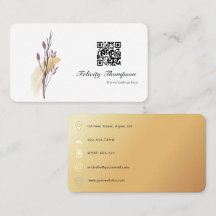 Código QR de pinceladas em ouro e ouro rosa