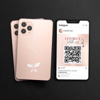 Código QR de Postagem Minimalista no Instagram Ros