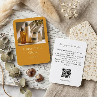 Cartão De Visita Código QR de Produtos da Marca Minimal Ogrange de 