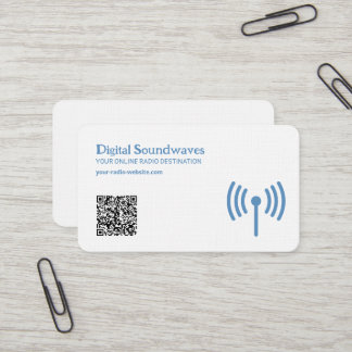 Cartão De Visita Código QR de rádio