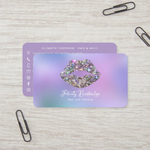 Cartão De Visita Código QR de Salão de Bela