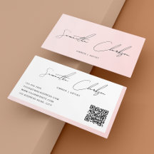 Código QR de Script Manuscrito Manuscrito Simples 