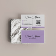 Código QR de Script Roxo Profissional Moderno