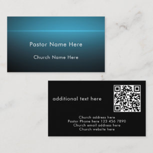 Cartão De Visita Código QR de Texto Personalizado Moderno e Elegant