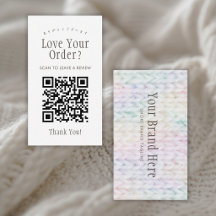 Código QR de Tricô Arco-íris Pastel Deixe uma Aval
