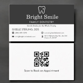 Cartão De Visita Código QR Dentista Odontologia